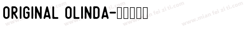Original Olinda字体转换
